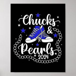 Affiche Et Pearls Kamala Harris Président du vote de mème 