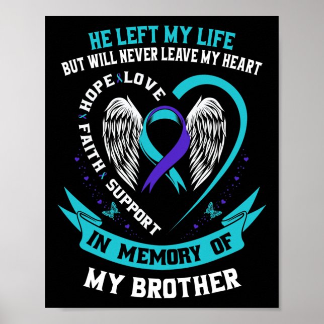 Affiche Et Purple En Mémoire De Mon Frère Suicide (Devant)