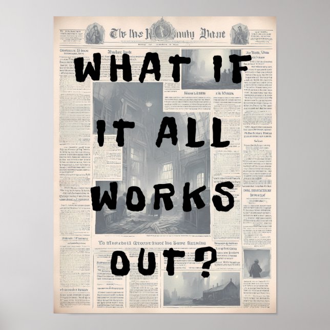 Affiche Et si tout fonctionne - style Retro de journal (Devant)