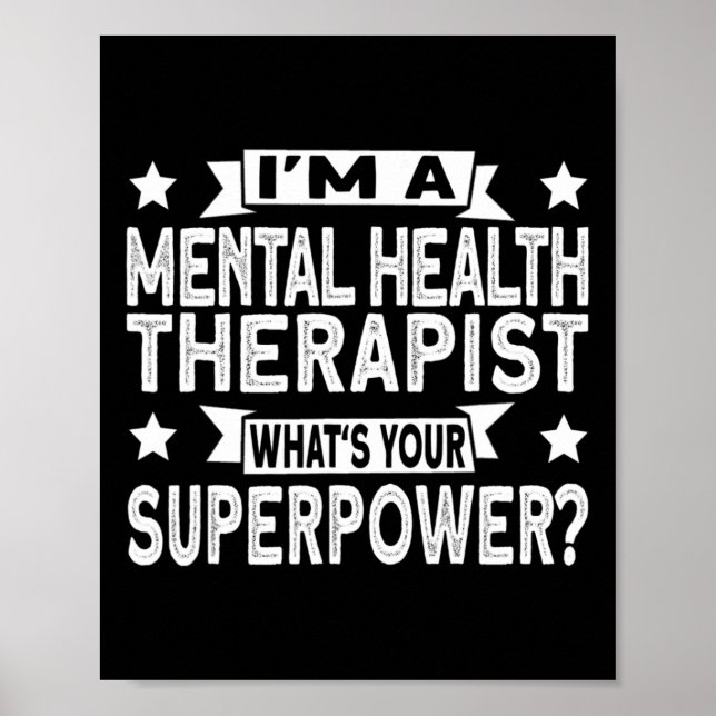 Affiche Et thérapeute en santé mentale  (Devant)