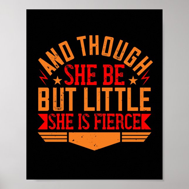 Affiche Et Though She Be But Little, She Is Fierce (Devant)