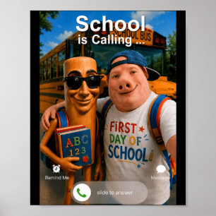 Affiche Et Tung Tung Tung Sahur Retour à l'école Appelle
