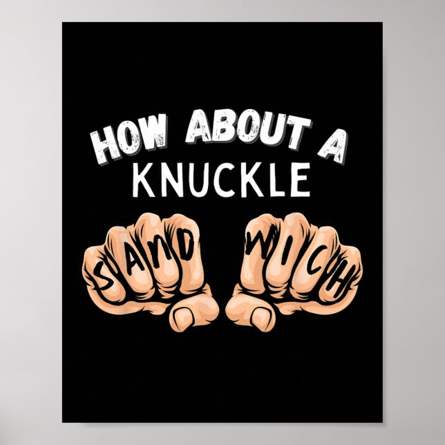 Affiche Et Un Sandwich Knuckle - Poignard De Boxe (Devant)