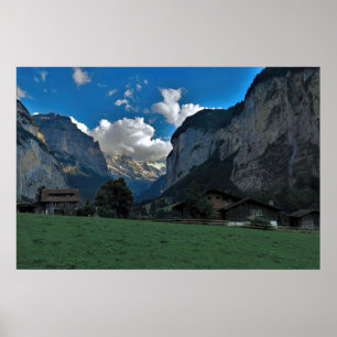 Affiche Étage de la vallée de Lauterbrunnen