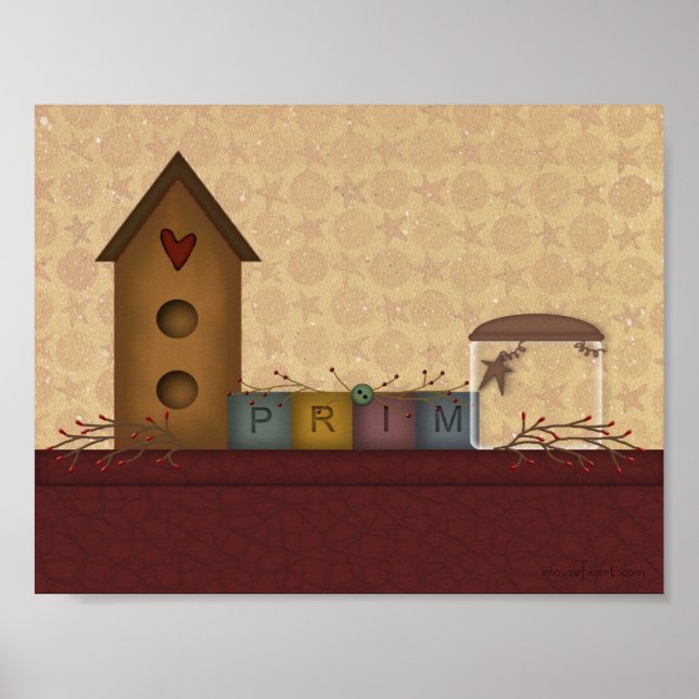 Affiche Étagère de pays principal Imprimer (Devant)