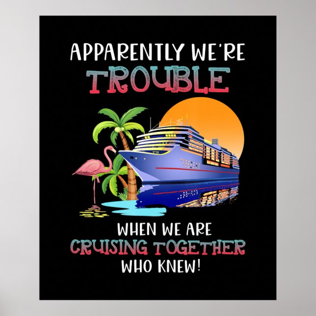Affiche Étaient Des Problèmes Lorsque Nous Croisons Ensemb (Devant)