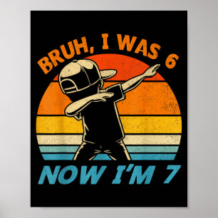 Affiche Était 6 7 ans anniversaire 67 garçons enfants dabb