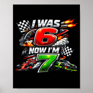 Affiche Était 6 7 course de voiture de course 67 mème garç
