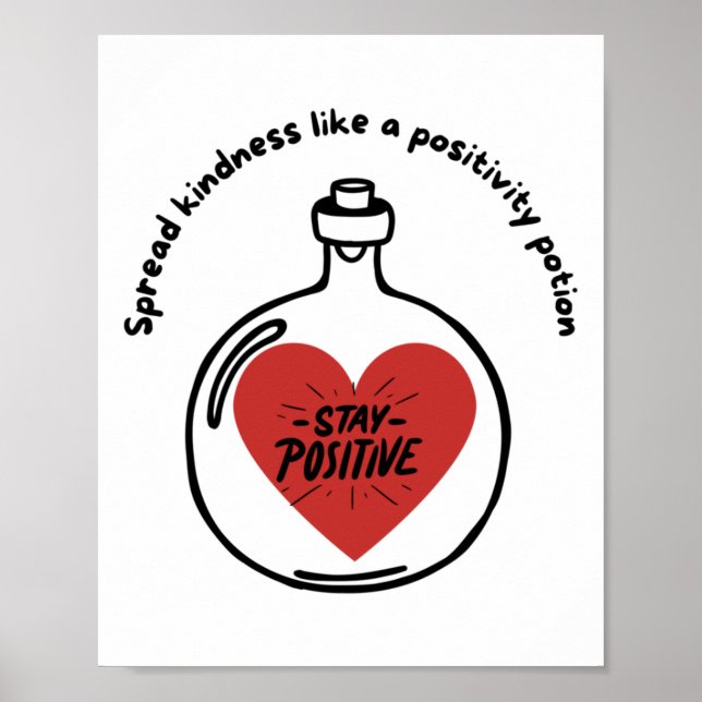 Affiche Étaler La Génialité Comme Un Sticker À Potion Posi (Devant)