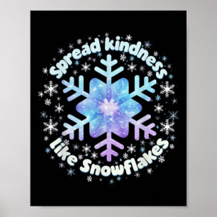 Affiche Étaler la gentillesse comme les flocons de neige E