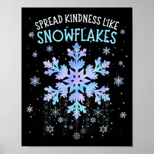 Affiche Étaler la gentillesse comme les flocons de neige E