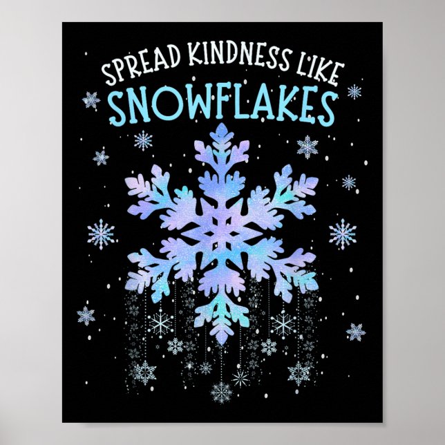 Affiche Étaler la gentillesse comme les flocons de neige E (Devant)