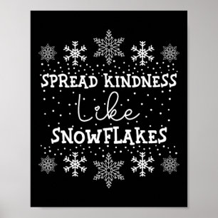 Affiche Étaler la gentillesse comme les flocons de neige X