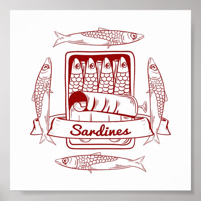 Affiche Étanchéité des sardines (Devant)
