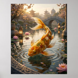 Affiche Étang Curry Koi Palace