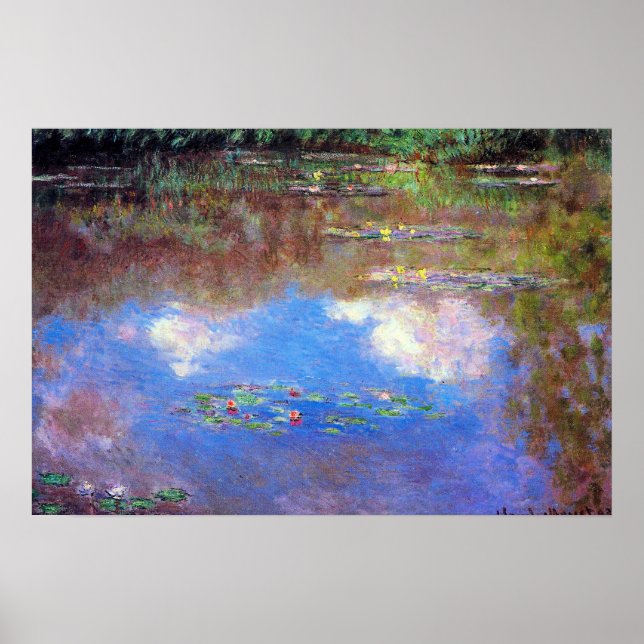 Affiche Étang de nénuphars par Claude Monet, Beaux-arts Vi (Devant)