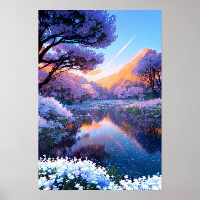 Affiche Étang de tranquillité Ethérée (Devant)