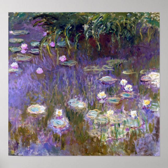 Affiche Etang Lily, Monet (Devant)