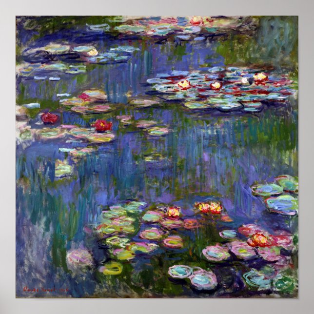 Affiche Etang Lily, Monet (Devant)