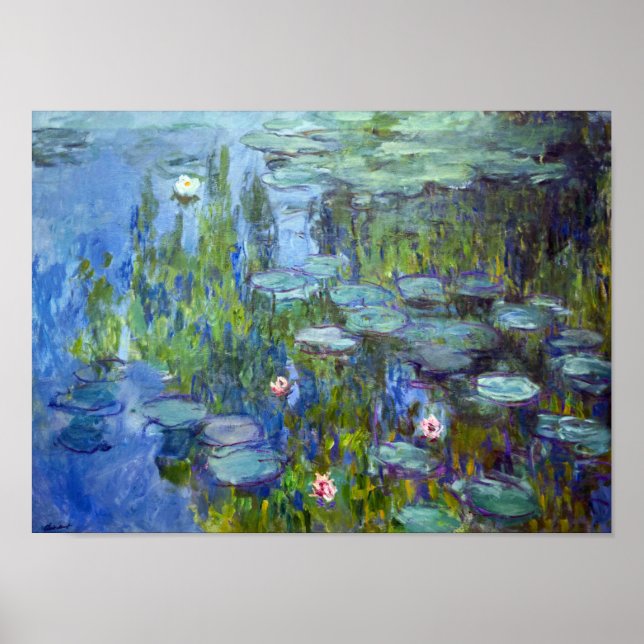 Affiche Etang Lily, Monet (Devant)