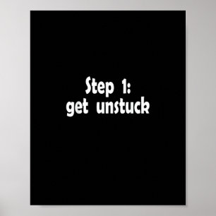 Affiche Étape pour sortir de l'impasse Inspiration Navire