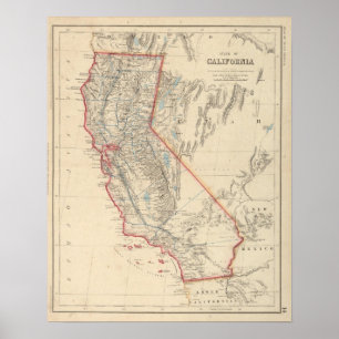 Affiche État de la Californie