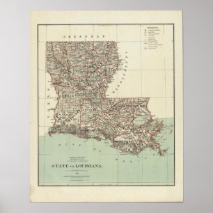 Affiche État de la Louisiane