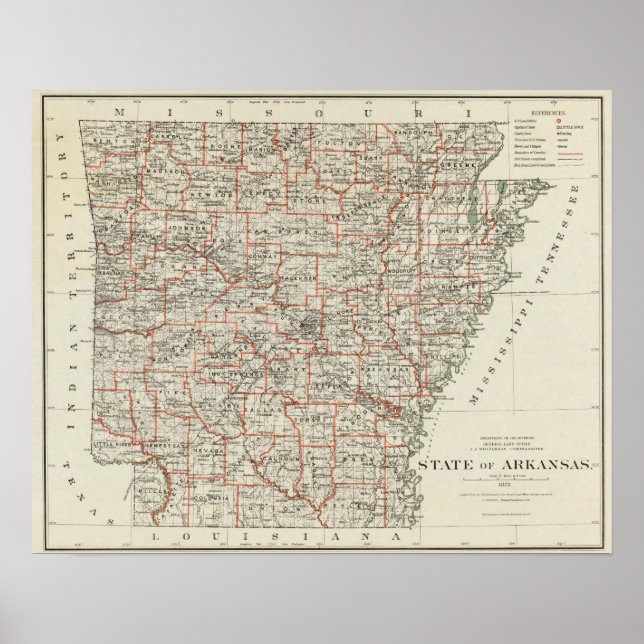 Affiche État de l'Arkansas (Devant)