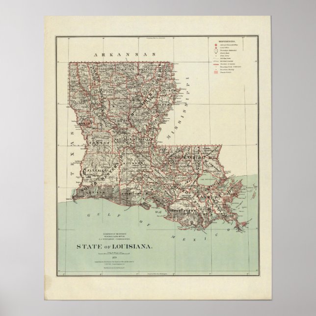 Affiche État de Louisiane (Devant)