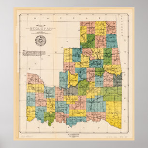 Affiche État de Sequoyah, Oklahoma (1905)