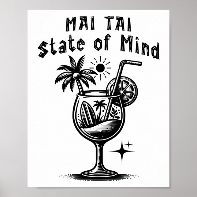 Affiche État d'esprit Mai Tai (Devant)