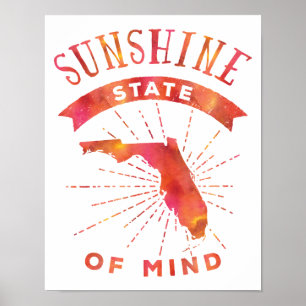 Affiche État d'esprit Sunshine Floride
