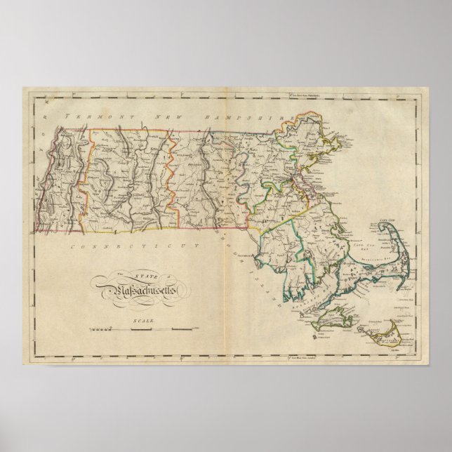 Affiche Etat du Massachusetts 3 (Devant)