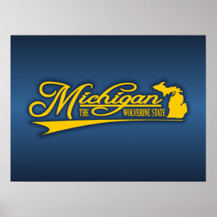 Affiche État du Michigan