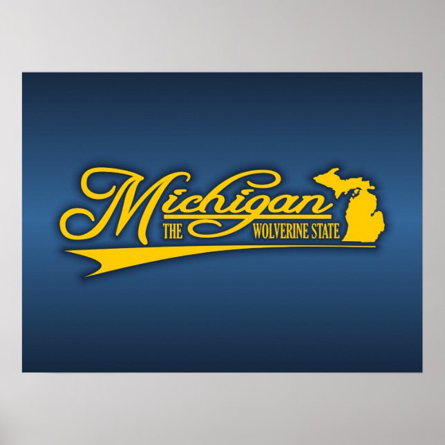 Affiche État du Michigan (Devant)