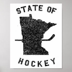 Affiche État Du Minnesota De Hockey