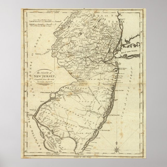 Affiche État du New Jersey (Devant)