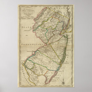 Affiche État du New Jersey 3