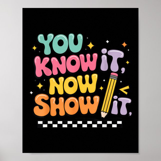 Affiche État motivationnel Test Jour Vous Le Savez Non (Devant)