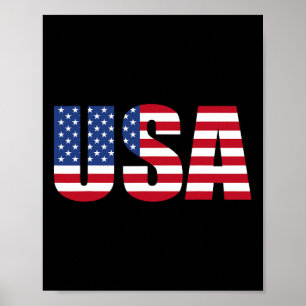Affiche État-Unis Patriotique Pour Femmes Filles Enfants H