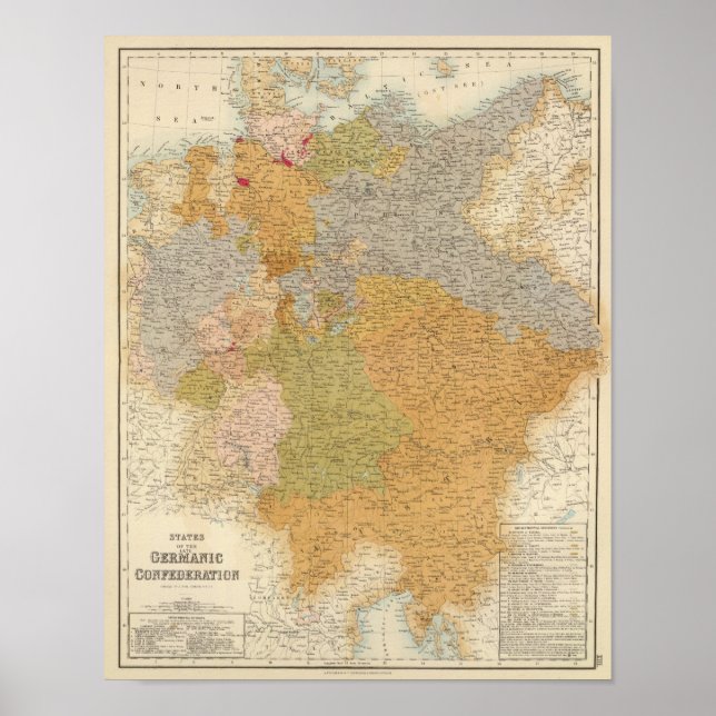 Affiche États de la Confédération germanique tardive (Devant)