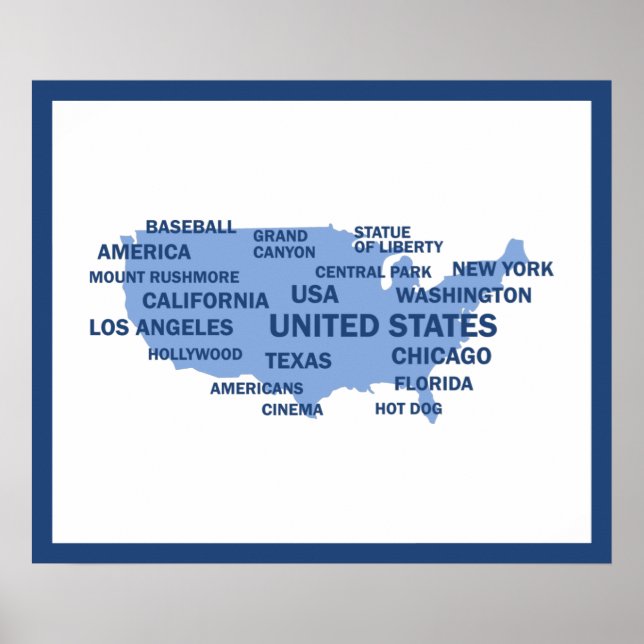 Affiche États-Unis (Devant)