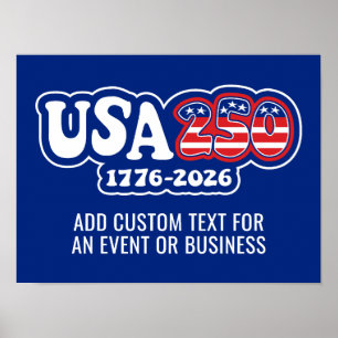 Affiche États-Unis 250 - 250e anniversaire de l'Amérique R