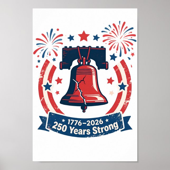 Affiche États-Unis 250 Ans de Force Cloche de la Liberté P (Devant)