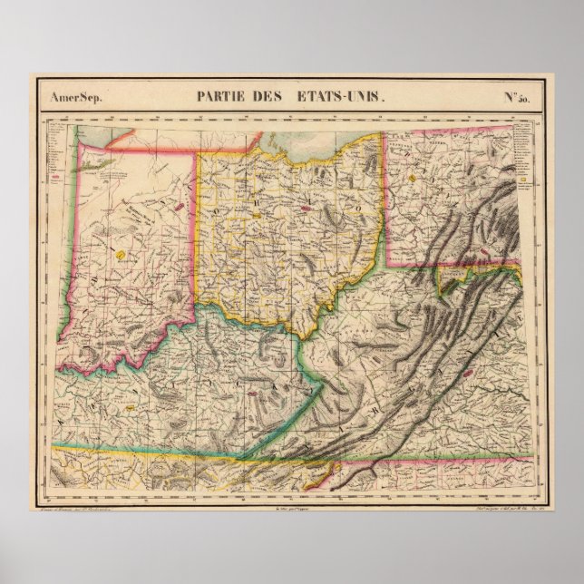 Affiche États-Unis, Amérique 50 sept. (Devant)