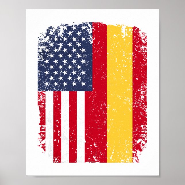 Affiche États-Unis Amérique Espagne (Devant)