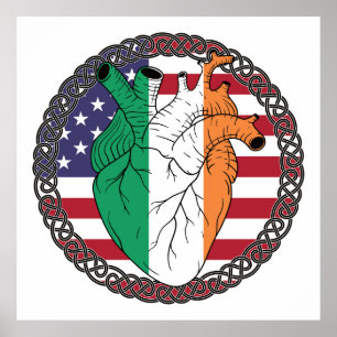 Affiche États-Unis Amérique États-Unis Irlande
