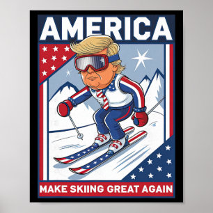 Affiche États-Unis Après Ski Rendre Le Ski Grande Encore D