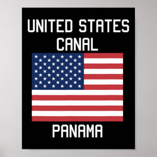 Affiche États-Unis Canal Canal Panama Trump 2025 Humour