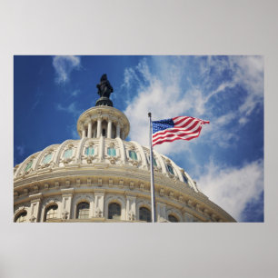 Affiche États-Unis, Columbia, Washington DC, Capitol Build